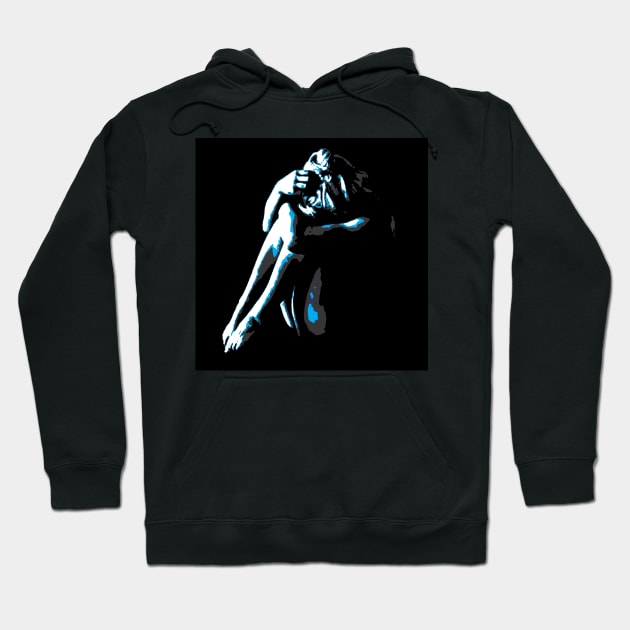 woman silhouette art Hoodie by Leticia Diab